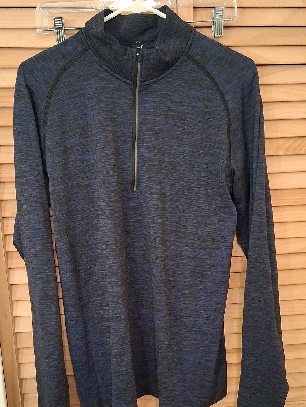 lululemon athletica Men's Long Sleeve 1/2 Zip Navy Heather Pullover